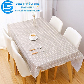 Mua Khăn trải bàn kẻ caro nhựa PVC chống thấm nước  không mùi  không phai màu  vintage  khăn dã ngoại picnic