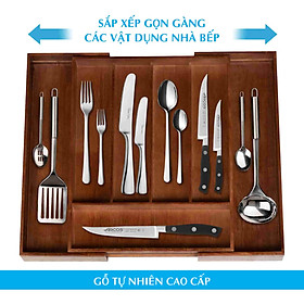 Mua Khay đựng muỗng đũa cao cấp Nhatvywood NV5303B  khay chia ngăn kéo có thể kéo giãn để vừa khít với mọi ngăn kéo  đồ đựng đồ dùng nhà bếp thông minh.