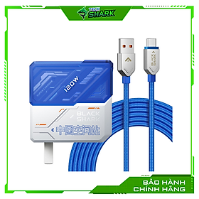Mua  Hàng Chính Hãng  Bộ cáp củ sạc nhanh GaN Black Shark Starflow 120W phiên bản giới hạn hỗ trợ nhanh lên đến 120w