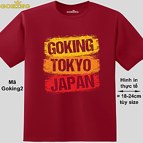 GOKING-TOKYO-JAPAN, mã Goking2. Trở nên cá tính và ấn tượng cùng chiếc áo phông Goking cho nam nữ trẻ em. Áo phông hàng hiệu cho cặp đôi, gia đình, đội nhóm