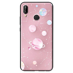 Ốp in cho Huawei Nova 3E Họa Tiết Nền Hồng - Hàng chính hãng