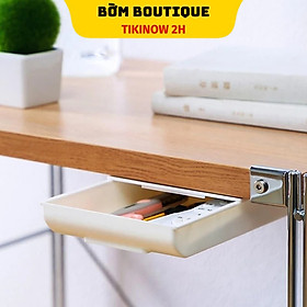 Mua Ngăn Kéo Nhựa Nhỏ Mini  Khay Đựng Bút Gắn Treo Dưới Bàn Làm Việc Giúp Cất Giữ Gọn Gàng Bàn Làm Việc (Giao Màu Ngẫu Nhiên)