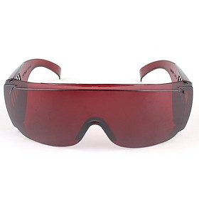 Industrial Labor Protection Goggles Anti Laser Infrared Protective Glasses PC Lenses Anti-fog Anti-UV Anti-impact Eye Wear Color: wine red