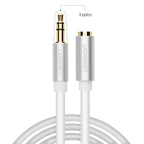 Mua Cáp âm thanh nối dài 3.5mm Màu trắng đầu bọc Nhôm dài 5M UGREEN Av118-10778-HÀNG CHÍNH HÃNG