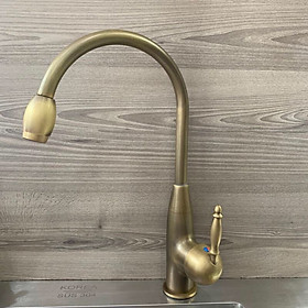 Mua Vòi rửa bát đồng thau mộc CHINOX quả trám phong cách cổ điển