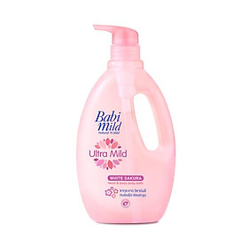 Sữa Tắm Gội Toàn Thân Babi Mild White Sakura 850ml