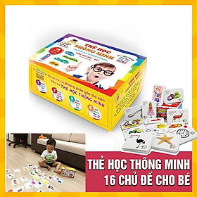 Bộ 416 Thẻ Học Tiếng Anh Thông Minh Flashcard Cho Bé, Thẻ 16 Chủ Đề Song Ngữ Anh-Việt Theo Phương Pháp Glenn Doman