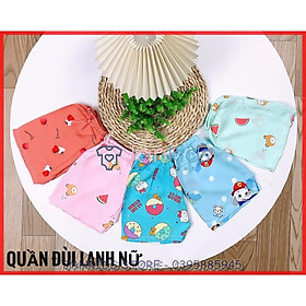COMBO 10 chiếc quần đùi lanh mỏng, mềm, mát, hoạ tiết sinh động cho bé trai, bé gái từ 3-15kg