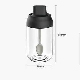 Mua Bộ Lọ đựng gia vị   hũ gia vị thủy tinh kèm thìa  thìa khuấy (tách lẻ )