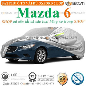 Bạt che phủ xe ô tô Mazda 6 3 lớp cao cấp