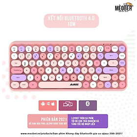 Bàn Phím Cơ Ipad | Top bán chạy Lazada Shopee Sendo Tiki 12 Bàn phím không dây bluetooth giả cơ 308i 2021 dành cho iPad, máy tính bảng, MacBook, Laptop, PC v.v