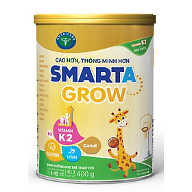 Sữa bột Nutricare Smarta GROW (400g) - hỗ trợ tăng chiều cao phát triển não bộ