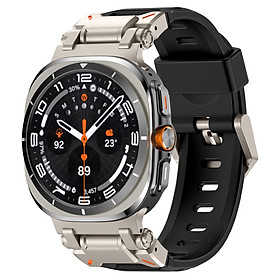 Dây Silicone Đầu Nối Kim Loại Explorer cho Samsung Galaxy Watch Ultra 47mm - Hàng Chính Hãng