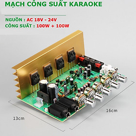 Mạch khuếch đại Công Suất & Karaoke 2 Micro