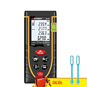 Thước Đo Khoảng Cách Bằng Tia Laser SNDWAY Phạm Vi 50m (SW-M50) Tặng 02 Đèn LED USB - Hàng Chính Hãng