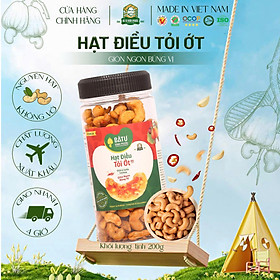 Hạt Điều Tỏi Ớt Bà Tư Bình Phước 200g - Cay Nồng Trọn Vị, Giòn Rụm Từng Hạt
