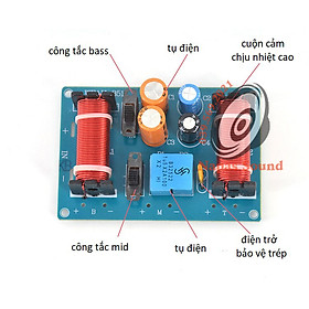 BỘ 2 MẠCH PHÂN TẦN 3 LOA ĐA NĂNG WEWAH351 - CÓ ĐIỀU CHỈNH ÂM BAS VÀ MID - PHÂN TẦN LOA GIA ĐÌNH