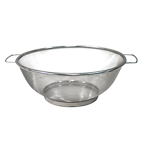 Rây Lọc Thép KACHELA Màu Bạc W24xD24xH8.5Cm |Index Living Mall| Nội Thất Thái Lan