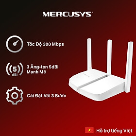 Bộ Phát Wifi Mercusys MW305R Chuẩn N 300Mbps - Hàng Chính Hãng