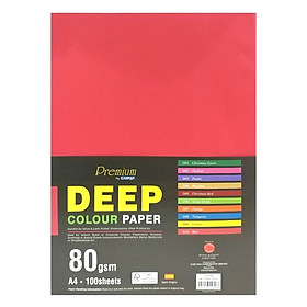 Tập Giấy Màu Campap A4 CA4706 - 80gsm - Màu Đỏ