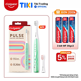 Bàn chải điện Colgate PULSE công nghệ sóng âm, sạch mảng bám gấp 5 lần, pin 60 ngày