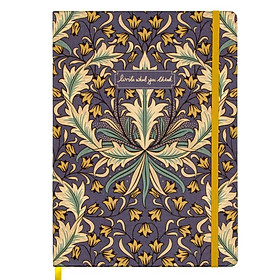 Wetlote Sổ Bìa Giấy Hoa A5 212tr - XANH WGA5X724