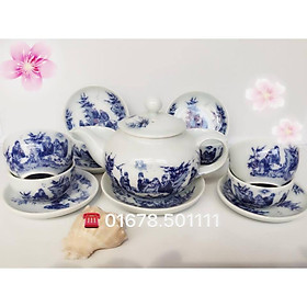 Bộ men lam quả hồng