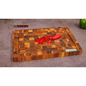 Thớt Gỗ Teak Cao Cấp - Cắt Thái, Trang Trí - 30x20x2,5cm