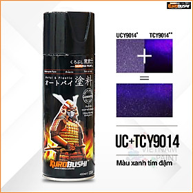 Mua COMBO Sơn xịt Samurai Kurobushi -  Màu tím đậm Yamaha UC+ TC Y9014 (400ml)