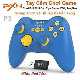 Mua Tay cầm chơi game fifa online 4 Vinetteam PXN 9613 V2 P3 - Tay cầm chơi game không dây Bluetooth Wireless form XBOX dành cho PC / PS3 / Android / IOS / Smart Tivi - hàng nhập khẩu