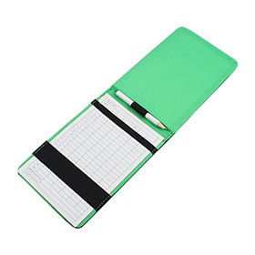 PU Leather Golf Scorecard Holder PU Leather Pencil Includes Golf Score Holder  Book for Game Practicing Recording Rounds