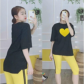 SET BỘ THUN COTTON,THIẾT KẾ HỌA TIẾT SIÊU XINH,CHẤT LIỆU VÃI CO GIẢN 4C VÀ THOÁNG MÁT THỜI TRANG VINA 1HIT FASHION
