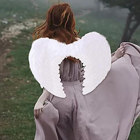 Fashion Feather Angel Wing Costume, Cosplay Dress up, Kids Adult Fairy Wing for Christmas Halloween Carnival Decor