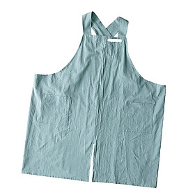 Workshop Apron with Two Pockets Chef Apron Painting Apron for Garage