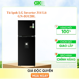 Tủ lạnh lg inverter 314 lít gn-d312bl - hàng chính hãng - chỉ giao hcm