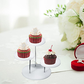Round Cake Stand Cupcake Stand Reusable for Celebration Wedding Decoration