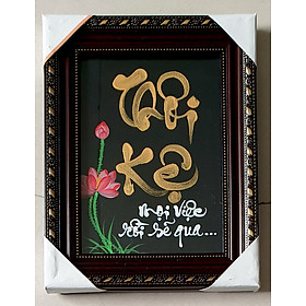 Mua tranh Thư pháp để bàn chữ Thôi Kệ 18x23