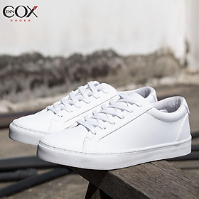 Giày Sneaker Da Unisex DINCOX D20 Năng Động Cá Tính White