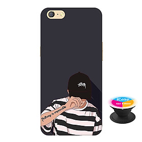 Ốp lưng nhựa dẻo dành cho Oppo A71 in hình Nothing Imposible - Tặng Popsocket in logo iCase - Hàng Chính Hãng