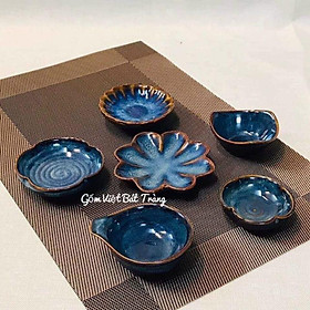 Mua Combo set đĩa bát chấm sứ Bát Tràng