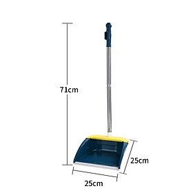 Mua Xẻng hót rác nhựa cán inox dài 71cm - Có lược chải bụi và gài chổi ( hàng xịn )
