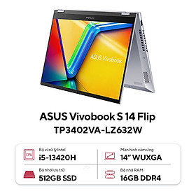 Mua Asus Vivobook S 14 Flip TP3402VA-LZ632W (Intel Core i5-13420H | 16GB | 512GB | Intel UHD | 14 inch WUXGA IPS | Win 11 | Bạc) - HÀNG CHÍNH HÃNG