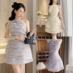ĐẦM DÂY YẾM NGẮN ÔM BODY SUÔNG MIDI SÁT NÁCH VÁY XÒE CHỮ A XẾP LY PASTEL ĐI TIỆC DẠO PHỐ ĐI CHƠI GIÁNG SINH NOEL