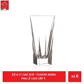 Bộ 6 ly cao pha lê Ý RCR Fusion 380ml