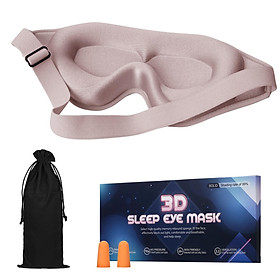 Sleeping Eye Mask Light Blocking Sleep Masks 3D Contoured Cup Sleep Mask for Women Men Skin-Friendly Breathable Blindfold