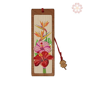Bookmark giấy xoắn - chú gà trống - size 13.5 x 5.3 cm
