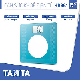 Cân sức khoẻ điện tử Tanita HD381 Nhật Bản, Cân tanita, chính hãng nhật bản,cân điện tử,cân chính hãng,cân nhật bản, cân sức khoẻ y tế, cân sức khoẻ gia đình, cân sức khoẻ cao cấp,cân 120kg,cân 130kg,cân 150kg,Cân sức khoẻ mini