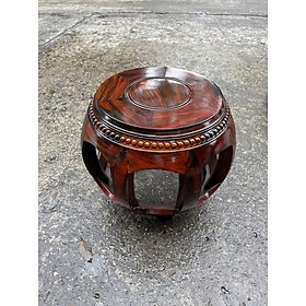 Mua Ghế đôn trống gỗ trắc đỏ đen