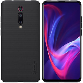 Đen - Ốp Lưng Sần Chống Sốc Cho Xiaomi Redmi K20 / K20 Pro hiệu Nillkin (Đính kèm giá đỡ hoặc miếng dán từ tính) - Hàng Chính Hãng