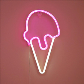 Ice Cream Neon Home Portable Night Light Lightweight Atmospheric Lamp Led Lamp for Indoor Party Bedroom